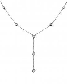 DIAMOND BY THE YARD DANGLE DROP NECKLACE (TN416)